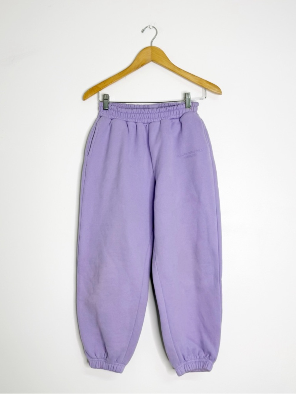 Comfrt Kids Pastel Edit Joggers Purple Size L Fleece Sweatpants